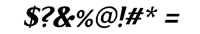 Limonata Bold Italic Font OTHER CHARS