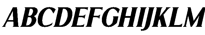Limonata Condensed Bold Italic Font UPPERCASE