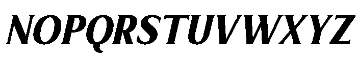 Limonata Condensed Bold Italic Font UPPERCASE