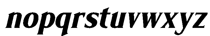 Limonata Condensed Bold Italic Font LOWERCASE