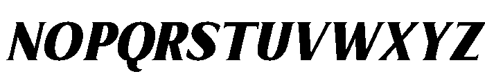 Limonata Condensed Extra Bold Italic Font UPPERCASE