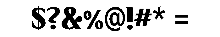 Limonata Condensed Extra Bold Font OTHER CHARS