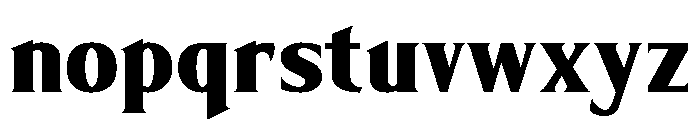 Limonata Condensed Extra Bold Font LOWERCASE