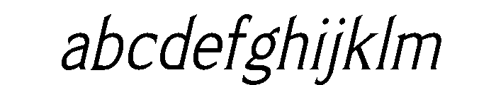Limonata Condensed Light Italic FONT