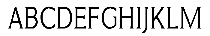Limonata Condensed Light Font UPPERCASE