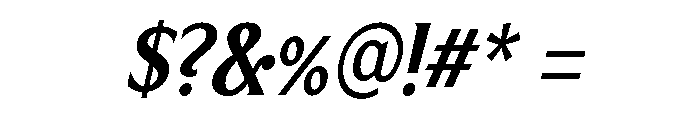 Limonata Condensed Medium Italic Font OTHER CHARS