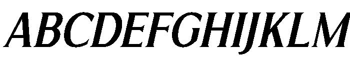 Limonata Condensed Medium Italic Font UPPERCASE