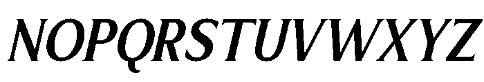 Limonata Condensed Medium Italic Font UPPERCASE