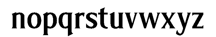 Limonata Condensed Medium Font LOWERCASE