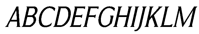 Limonata Condensed Regular Italic Font UPPERCASE