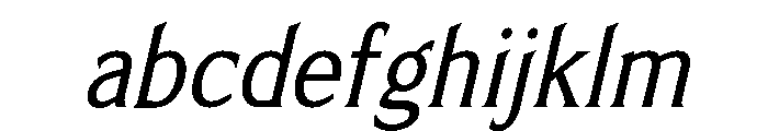 Limonata Condensed Regular Italic FONT