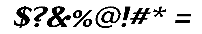 Limonata Extended Bold Italic Font OTHER CHARS