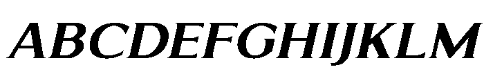 Limonata Extended Bold Italic Font UPPERCASE