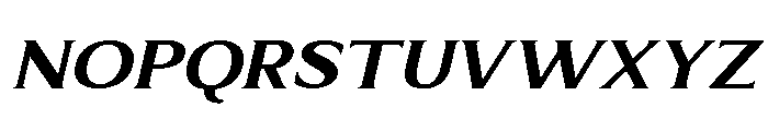 Limonata Extended Bold Italic Font UPPERCASE