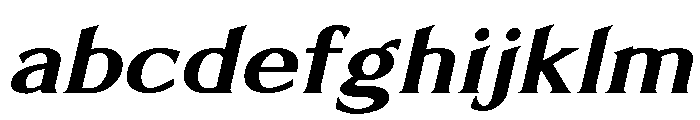 Limonata Extended Bold Italic FONT