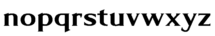 Limonata Extended Bold Font LOWERCASE