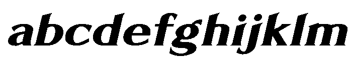 Limonata Extended Extra Bold Italic FONT