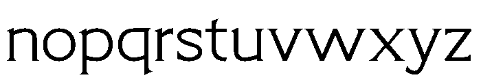 Limonata Extended Light Font LOWERCASE