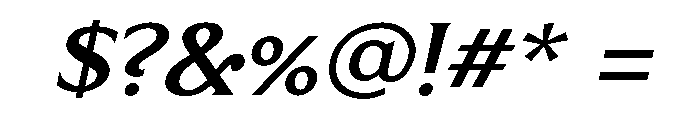 Limonata Extended Medium Italic Font OTHER CHARS