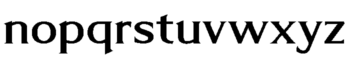 Limonata Extended Medium Font LOWERCASE