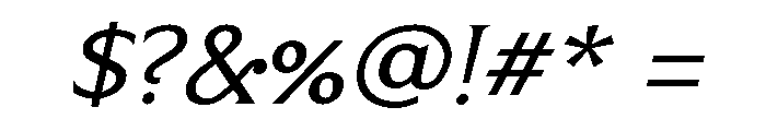 Limonata Extended Regular Italic Font OTHER CHARS