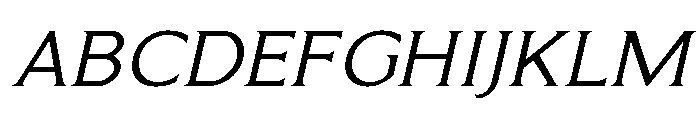 Limonata Extended Regular Italic Font UPPERCASE