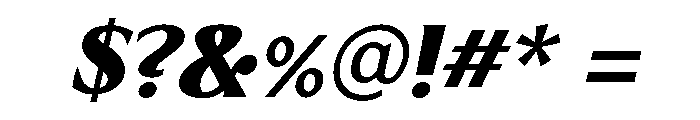 Limonata Extra Bold Italic Font OTHER CHARS
