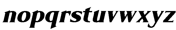 Limonata Extra Bold Italic Font LOWERCASE