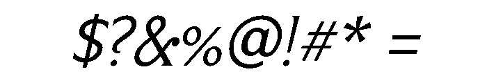 Limonata Light Italic Font OTHER CHARS