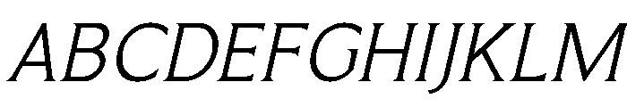 Limonata Light Italic Font UPPERCASE