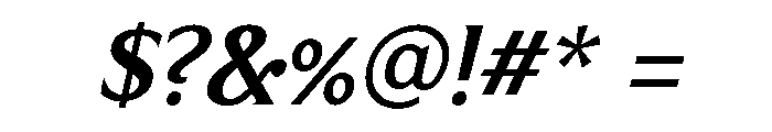 Limonata Medium Italic Font OTHER CHARS