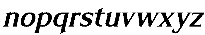 Limonata Medium Italic Font LOWERCASE