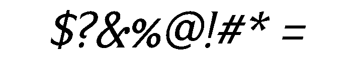 Limonata Regular Italic Font OTHER CHARS