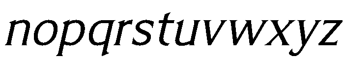 Limonata Regular Italic Font LOWERCASE