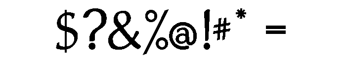 Lindum Regular Font OTHER CHARS