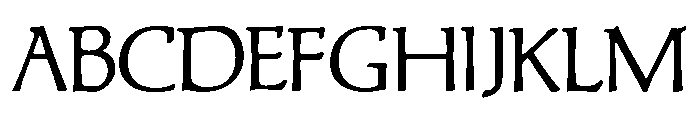 Lindum Regular Font UPPERCASE