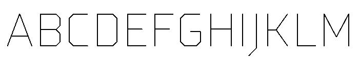 Lingua Light Font UPPERCASE
