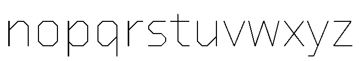 Lingua Light Font LOWERCASE