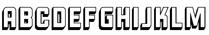 Liquorstore 3D Font UPPERCASE