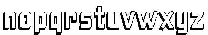 Liquorstore 3D Font LOWERCASE