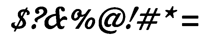 Livermore Script Regular Font OTHER CHARS