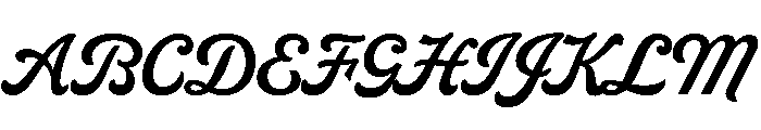 Livermore Script Regular Font UPPERCASE