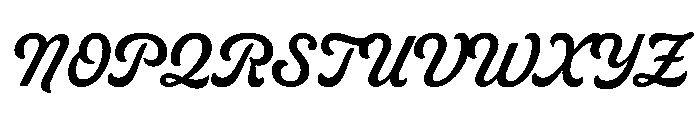 Livermore Script Regular Font UPPERCASE