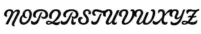 Livermore Script Rough No. 1 Font UPPERCASE