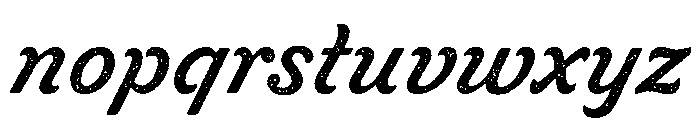 Livermore Script Rough No. 1 Font LOWERCASE