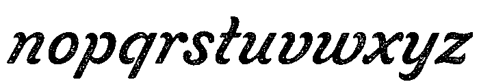Livermore Script Rough No. 2 Font LOWERCASE