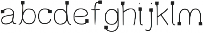 LK-Delos-light-square otf (300) Font LOWERCASE