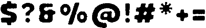 LL Flavoured Rough ttf (400) Font OTHER CHARS