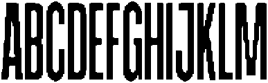 LL Narrew Regular otf (400) Font UPPERCASE