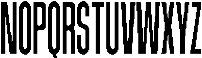 LL Narrew Regular otf (400) Font UPPERCASE